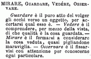 "Vocabolario dei sinonimi della lingua italiana" di P. Fanfani, 1884.