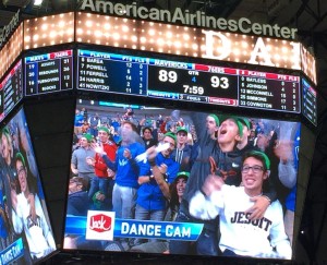 Italian Students at Maverick Game