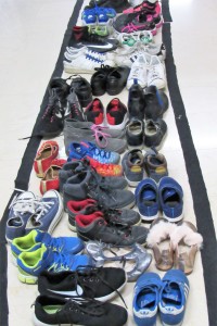 La fila di scarpe