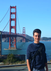 Thomas Maisonneuve al Golden Bridge in San Francisco