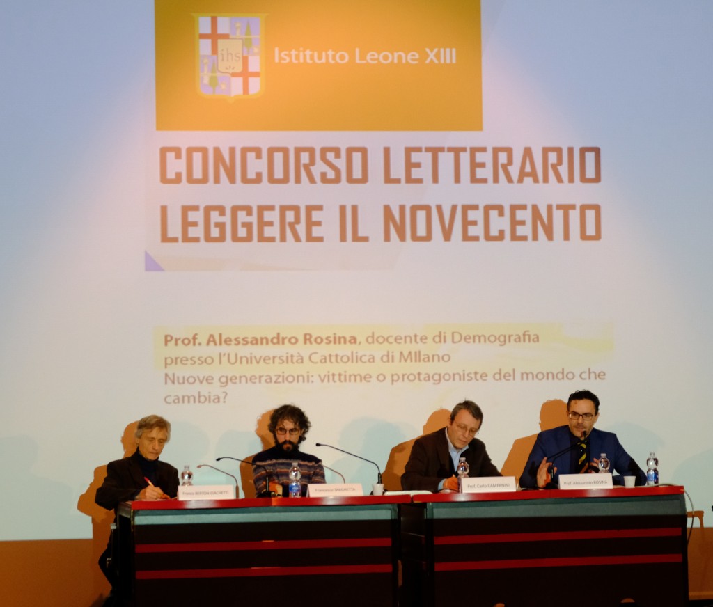 Il convegno. Da sin. Berton Giachetti, Targhetta, Campanini e Rosina