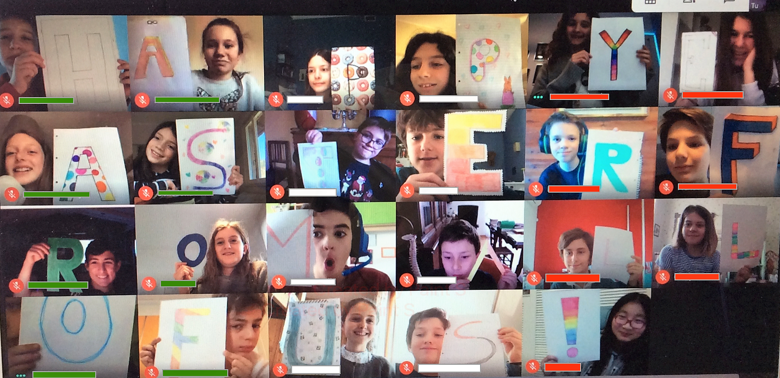 Gli auguri della I Media E