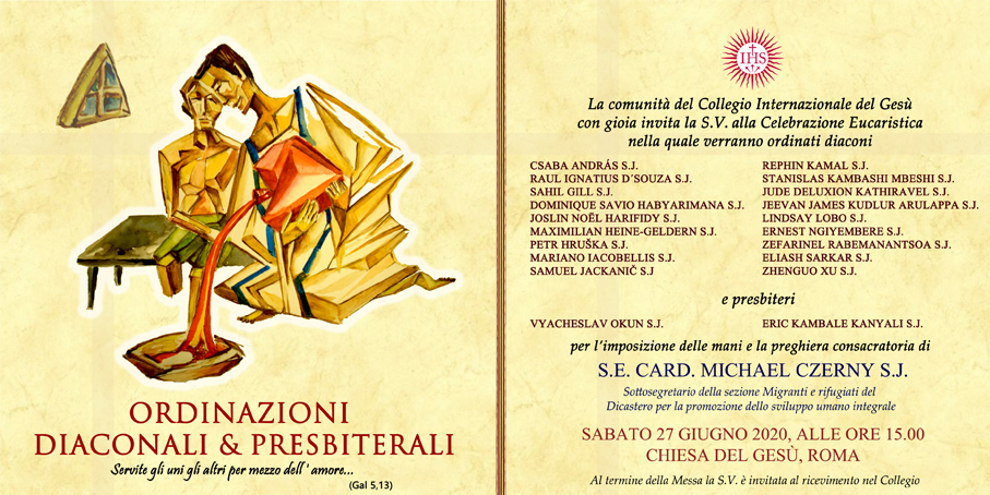 La locandina dell'ordinazione