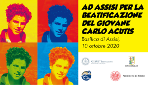 La locandina, versione web, per il percorso di avvicinamento alla Beatificazione di Carlo Acutis il 10 ottobre 2020.